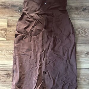 CRZ yoga maternity Women's small Brown Midi Skirt